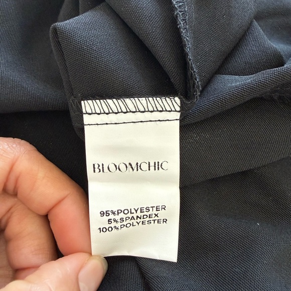 BloomChic Elegant Black and Gold Floral Dress - Picture 4 of 11